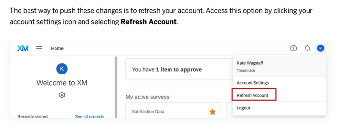 Qualtrics account refresh